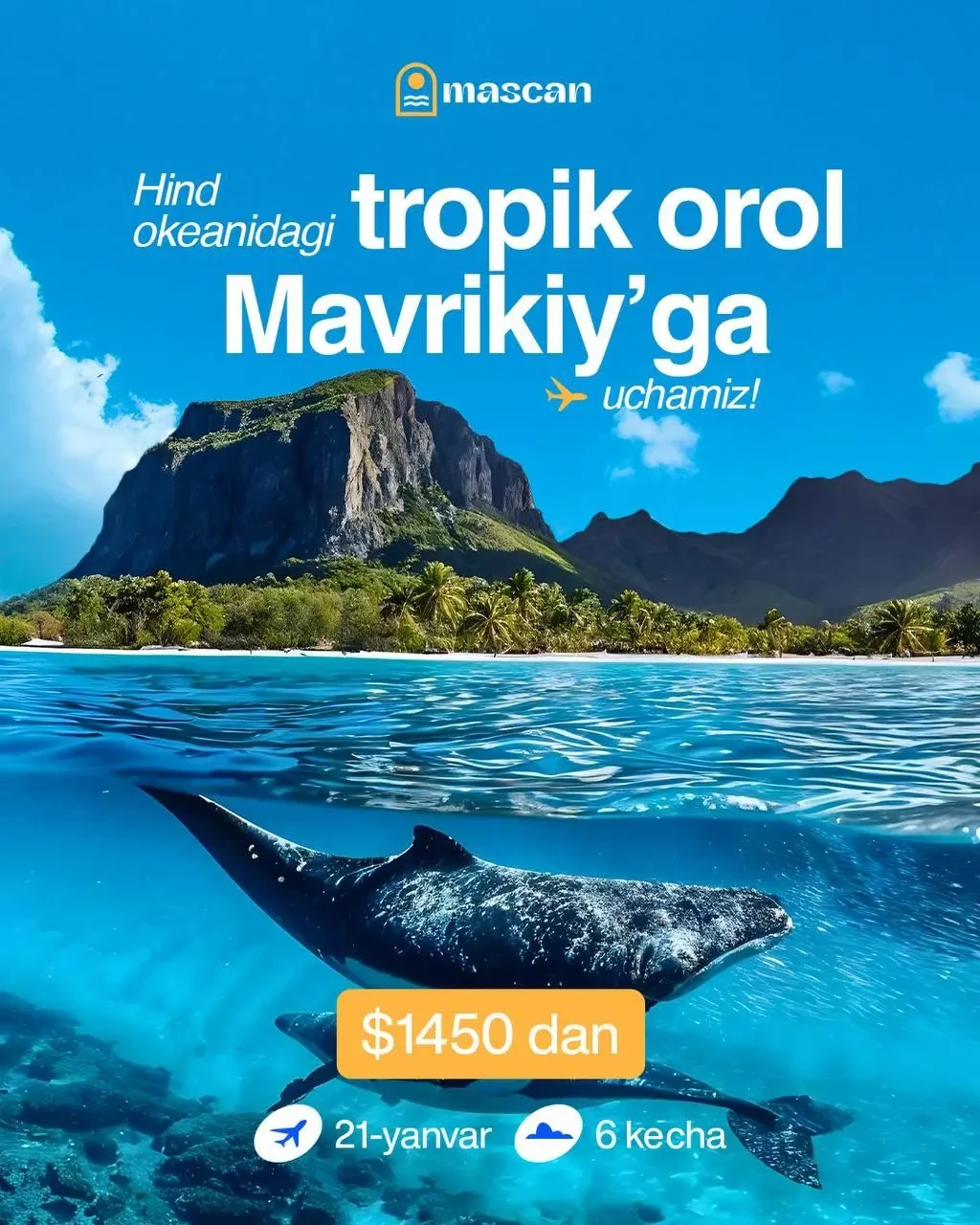 🇲🇺 Mavrikiy - uzoq parvoz, tez tiklanish!