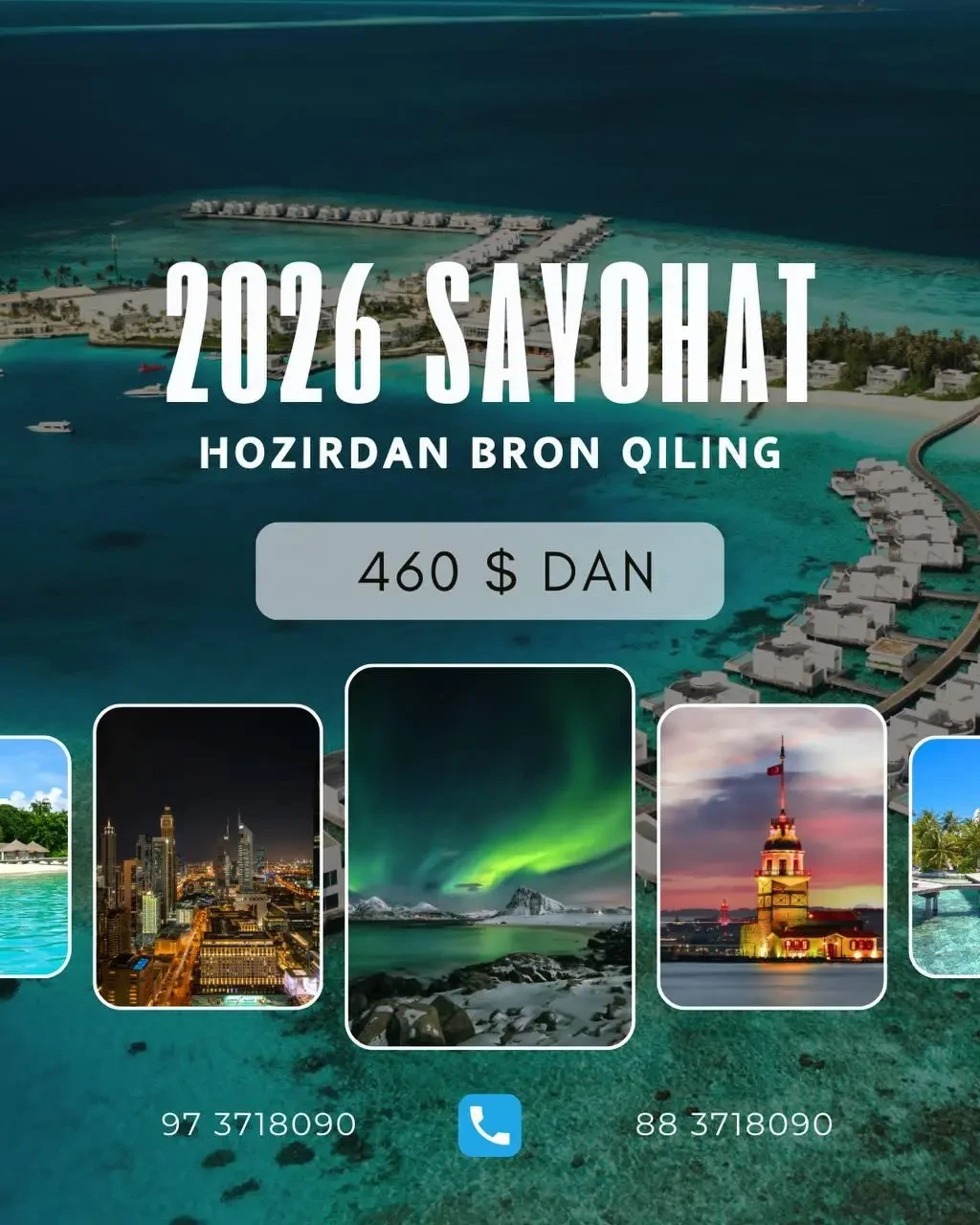 ✈️ 2026 yildagi dunyoning eng mashhur yo‘nalishlari — arzon narxlarda!